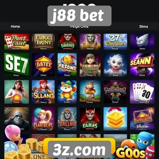 Avaliação da variedade de jogos no site j88 bet
